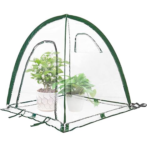 Mini Gewächshaus 92x92x100cm Oxford Tuch PU Tragbares (1/5)
