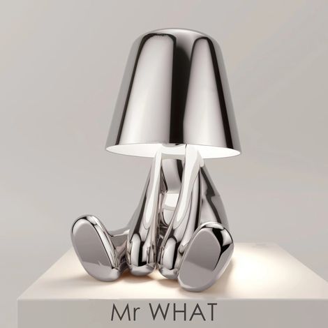 Veilleuse Penseur - Lampe Collection Créative Petit Homme Doré Salon Lampe de Table Décoration de la Maison Cadeau (1/3)