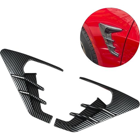 Cache décoratif pour clignotant latéral de caméra pour Tesla Model 3 et Model Y (2017-2022), aspect fibre de carbone (1/5)