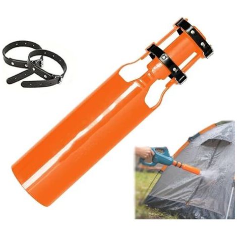 BUNTHAUS Booster d'air pour Souffleur de Feuilles, Souffleur À Feuilles – Accessoire Rehausseur de Flux d'air, Double Remplacement de La Conditions Météo Neige Arrière (Orange) (1/5)