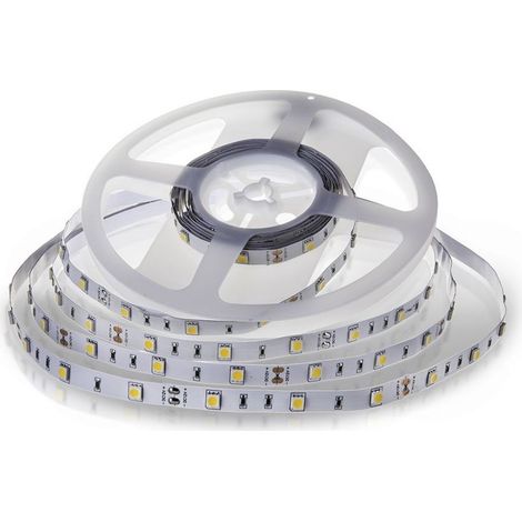 V-TAC LED-Streifen SMD5050 4,8W/m 5m 30 LED/m 12V Warmweiß IP20 10mm