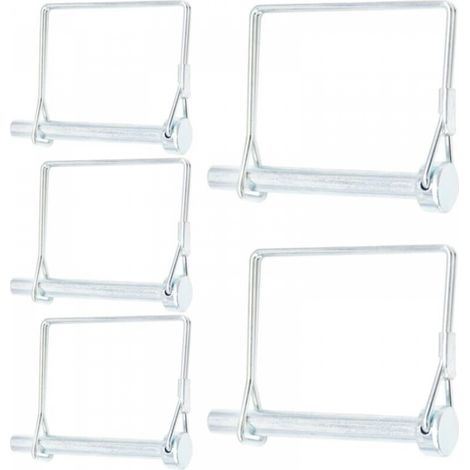 Lot de 5 broches de prise de force carrées robustes de 8 x 70 mm pour remorque, agriculture (1/5)