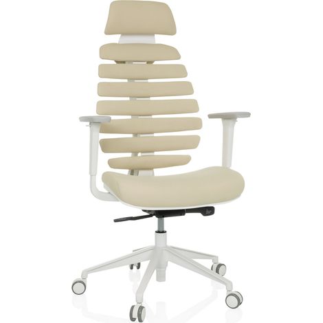 [GEBRAUCHT] B-Ware hjh OFFICE Ergo line W Profi Bürostuhl Drehstuhl Stuhl Stoff Salted Caramel (1/2)