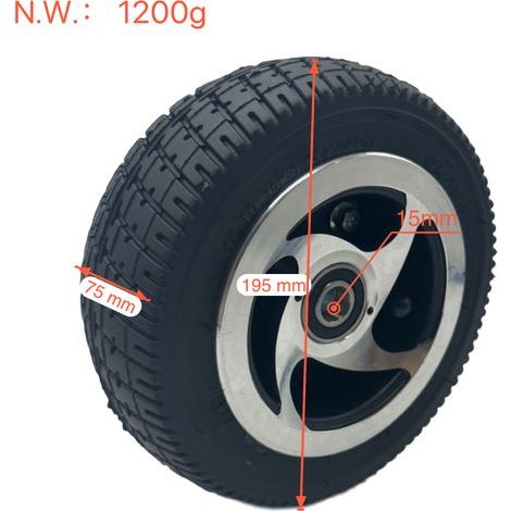 93.50-4 Wagenreifen, 20075 aufblasbare Gummiräder, 9-Zoll-Laufrollen für Wagen. (1/4)