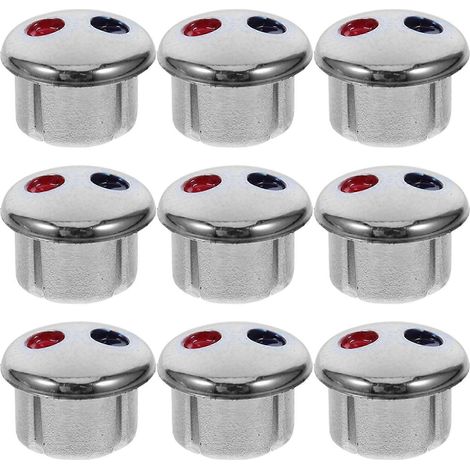 10 boutons indicateurs de température pour robinet d'eau chaude et froide, boutons d'indexation sur la poignée du robinet. (1/5)