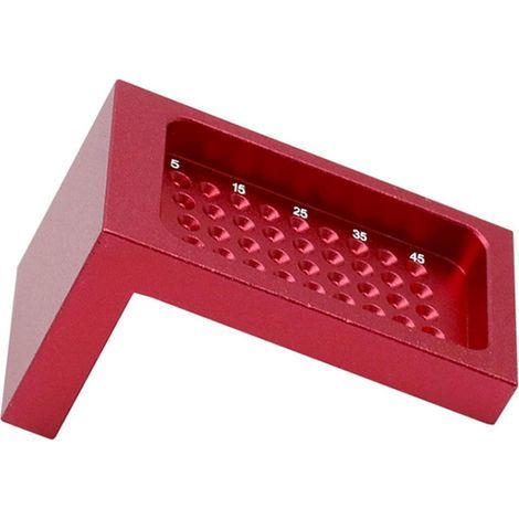Regla de calibración tipo T para carpintería - Herramienta de medición para marcado y trazado - Regla para medir la posición de los agujeros - Herramienta para trabajar la madera (1/5)