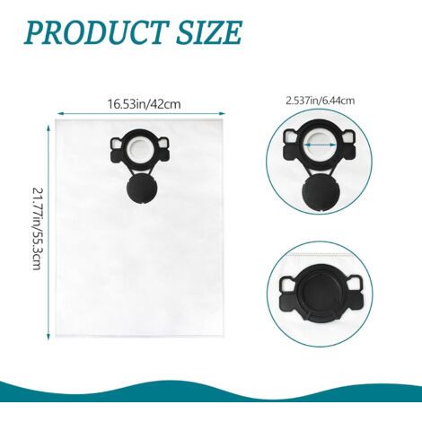 NALOOKAMIC Compatible avec les accessoires pour aspirateur à sac à poussière Nilfisk VC4210L VL/VC/Aero10/21, paquet de 10. (1/4)