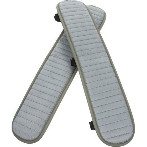 Housses Accoudoirs Chaise Bureau Peluche Antidérapantes Coussins de Bras Confortables pour Fauteuils de Bureau Protège-Bras avec Fixation (1/5)