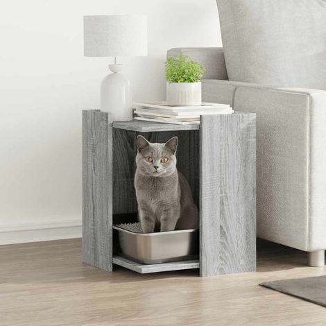 Katzenklo Grau Sonoma 42x42x51 cm Holzwerkstoff