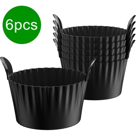 Lot de 6 Flexible Silicone Molds, Portable Safe Mugs, Sturdy Design, Versatile Construction, Ideal For Puddings, Boiled Eggs, Or Small Pizzas (1/5)