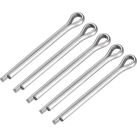 Goupille Fendue 4mm x 40mm Ton Argent 5Pcs (1/3)