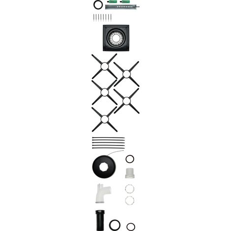 Brötje Kit de base Système d'échappement flexible en plastique Passage de gaine DN 80, 830355