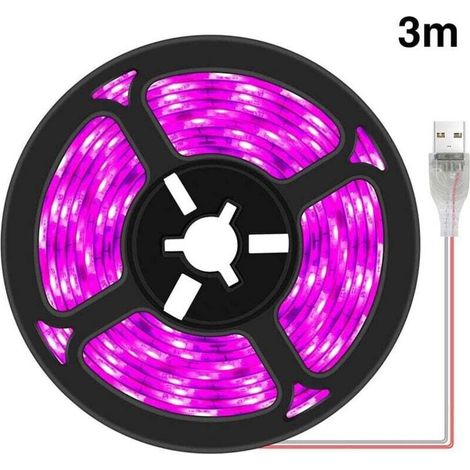 Bandes lumineuses LED étanches à spectre complet pour plantes d'intérieur, plantes grasses, culture hydroponique, serre, jardinage, barres lumineuses USB