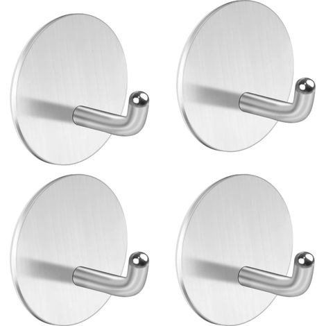 Salle de Bain Cuisine Porte-savon mural en inox - colle forte sans perçage Argenté (1/5)