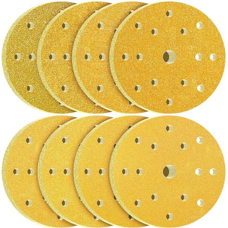 Schleifscheiben 150mm Klett 80 Stück Körnung MIX für Exzenterschleifer (1/5)