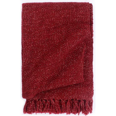 Couverture Bordeaux, 220 x 250 cm, polyester. (1/5)