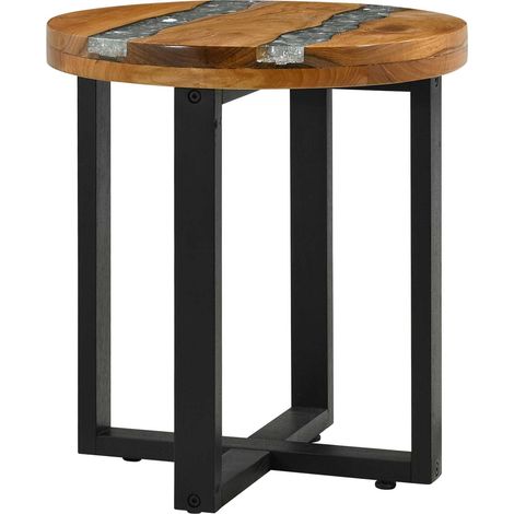 Coffee Table Brown 40 x 40 x 45 cm Solid Teak Wood vidaXL