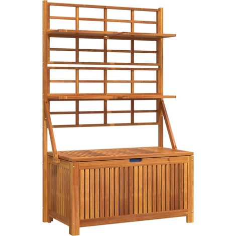 Boîte de rangement，Coffre de rangement avec treillis 99x50x160 cm Acacia massif CFW901433 (1/5)