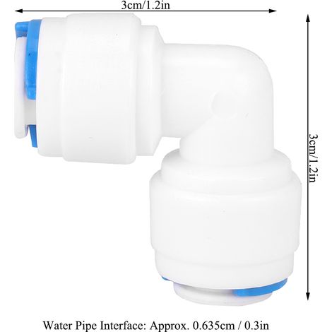 PE-Anschlussstück und Düse für Wasserreiniger, PE-Rohrverbinder, G1/4-Winkelverlängerung 4040, 5 Stück, robustes POM-Material (1/5)