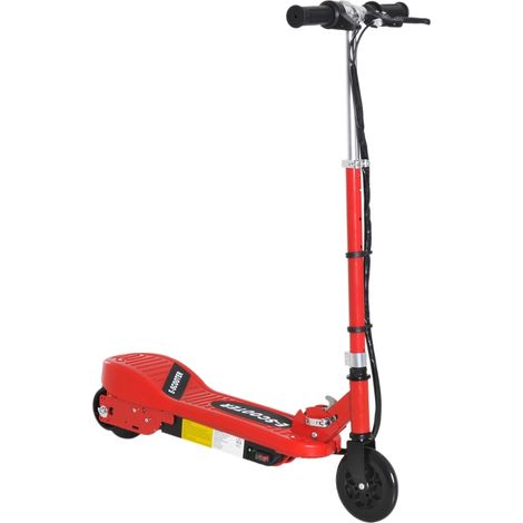 Folding Electric Kids Scooter Ride on Age 7-14, Red/Black