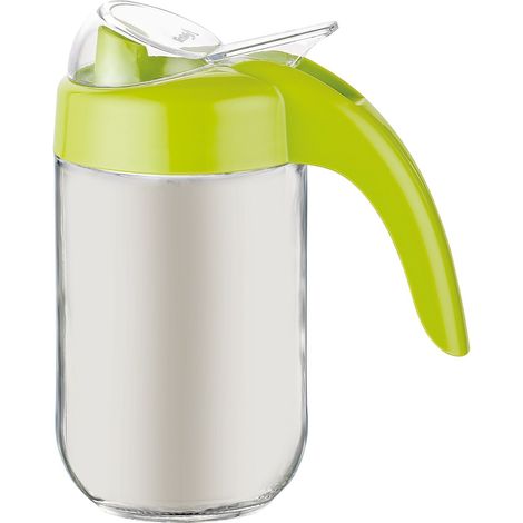 OLIERA CON SALVAGOCCIA IN VETRO CAPIENZA 0.66 CL TAPPO IN PLASTICA VERDE (1/2)