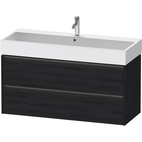 Duravit Ketho.2 mueble bajo lavabo suspendido, 2 cajones,