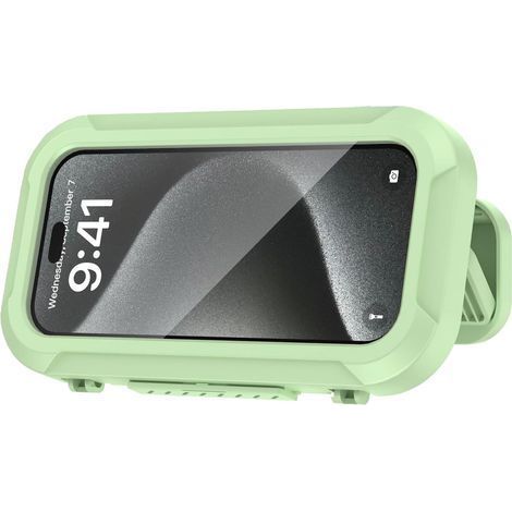 Support de Téléphone de Douche Étanche Support Ajustable Anti-Buée Smartphone - Fixation Murale Salle de Bains Pour Salle de Bain Cuisine Appartement Carrelage Miroir Lire Musique et Vidéos (1/5)