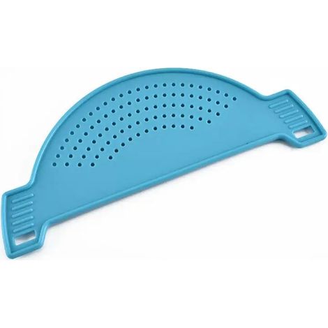 Accessoires de cuisine : panier d'égouttage en plastique, passoire à riz, entonnoir anti-fuite pour bocaux, ustensiles de cuisine, égouttoir latéral pour casseroles (1/5)