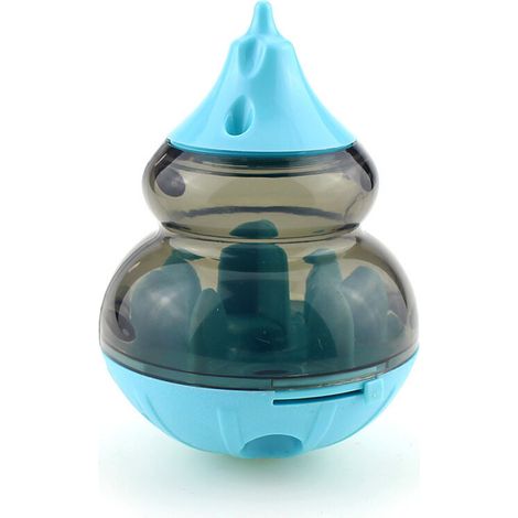 Jouet interactif pour chien avec lumière clignotante et nourriture qui fuit, distributeur de nourriture pour chiots et chats, boule de puzzle, mangeoire lente, jouets pour friandises (1/4)