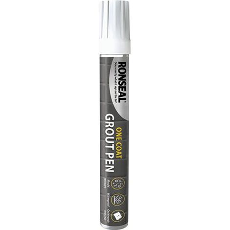 Ronseal 37326 One Coat Grout Pen Brilliant White 15ml RSL5016