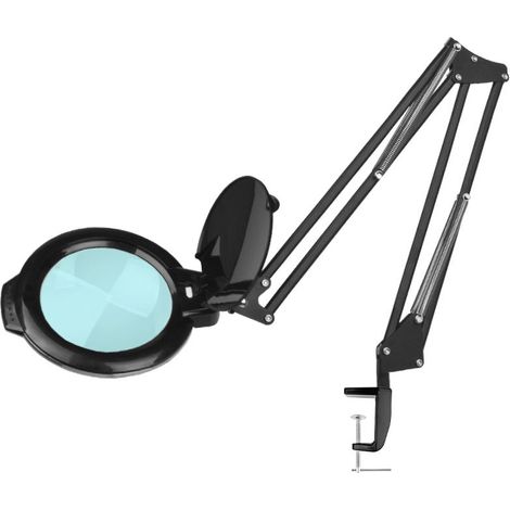 Lampe loupe LED noire Glow Moonlight 8013/6" pour table (1/5)