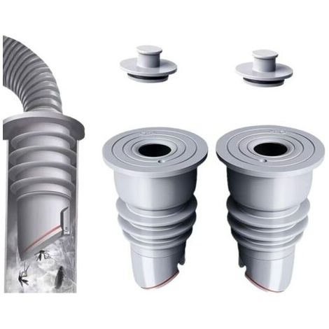 BARKBUSTERSBouchon Anti Odeur Machine à Laver, 35-40mm Oint de Tuyau de Machine à Laver, Bouchon Anti Odeur Machine à Laver Bouchon D'Étanchéité (2PCS) (1/4)