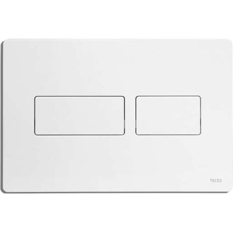 TECEsolid WC-Betätigungsplatte weiß glänzend für Zweimengentechnik 9240432