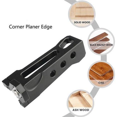 Hand plane for woodworking, chamfer plane, angle plane for wood, small hand plane for quick cutting of wood edges (R2) (1/5)