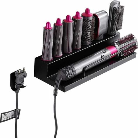Support de Montage Mural Organisateur Support de Stockage pour Dyson Airwrap Styler Fer à friser Baguette barils brosses-Fei Yu (1/4)