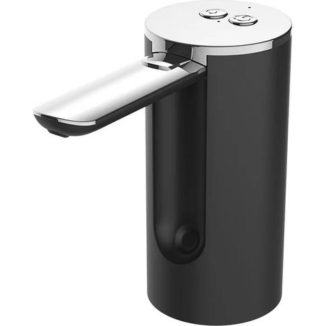 Pompe à eau électrique rechargeable pliable pour bouteille d'eau, distributeur automatique noir argenté, usage domestique (1/5)