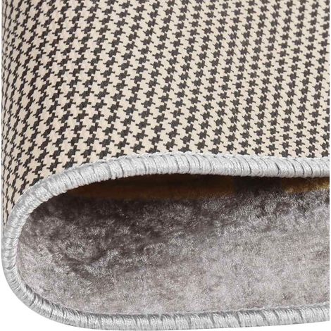 Tapis de salon Style Moderne Tapis de sol - Tapis lavable antidérapant φ120 cm Gris BV214547 - BonneVie (1/5)