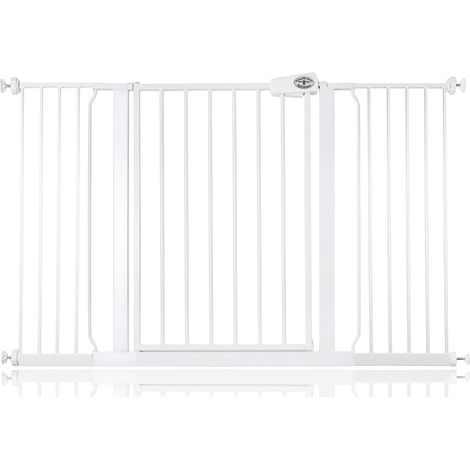 Bettacare Easy Fit Gate, 133.2cm - 141.2cm, White, Pressure Fit Stair Gate, Baby Gate for Doors Hallways and Spaces