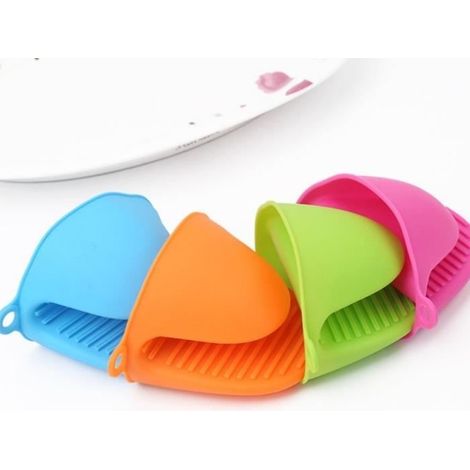 LCC® Silikonhandschuhe – Antirutschstreifen – Isolierte Tellerhalter – Küche (1/4)