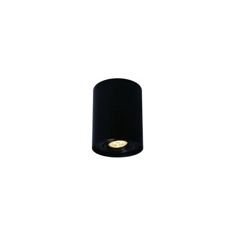 Luminaria tubular de superficie, negra, GU10 IP20, promoción