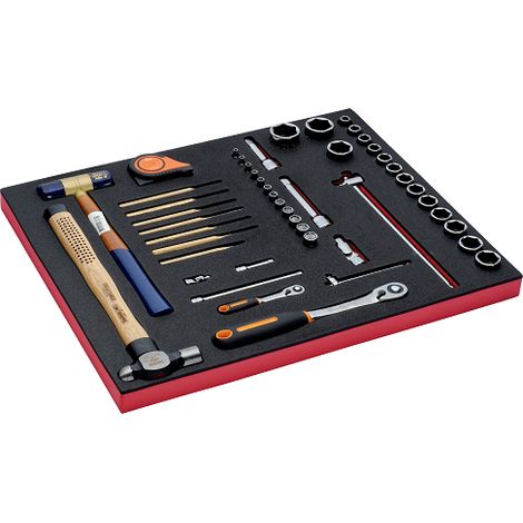 Set attrezzi Bahco fit&go 3/3 48 pezzi inserto schiuma