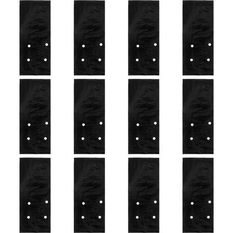 Pack of 100 (25 x 17 x 0.1 cm) plastic plant bags with breathable holes for garden plants (1/5)