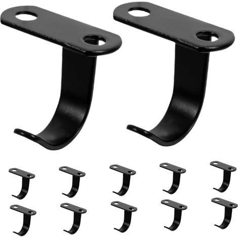 Set mit 12 Schraubhaken aus Edelstahl für die Decke zum Aufhängen von Handtüchern, Bademänteln, Mänteln sowie zur Aufbewahrung in Küche und Kleiderschrank. (1/5)