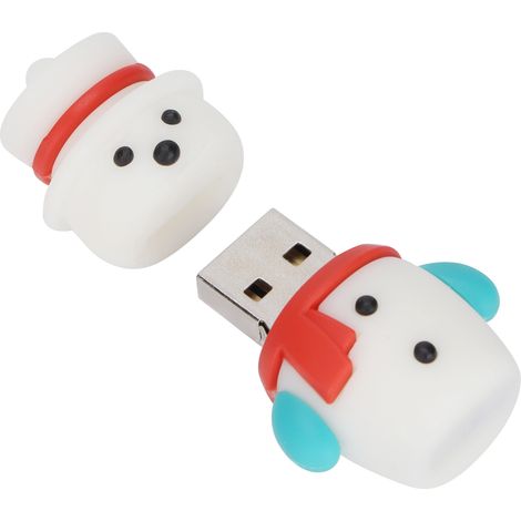 Clé USB 128GB en Forme de Bonhomme de Neige, Stockage Rapide, Compatible PC et Mac, Idéal pour Étudiants et Professionnels (1/5)