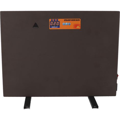 Coffre chauffant 150W pour poulailler, panneau chauffant avec minuterie et télécommande, inclinaison avec arrêt automatique, affichage numérique, cordon 3m, café, prise UE 220V (1/5)