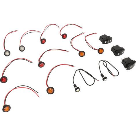 Blinkerset für UTV mit Blinkrelais und DC12V Kippschalter, kompatibel mit Polaris RZR Ranger Turbo. (1/5)