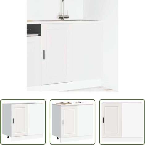 Holzwerkstoff - Küchenunterschrank Porto Weiß Holzwerkstoff (1/5)