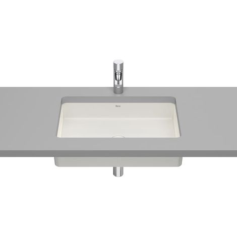 LAVABO BAJO ENCIMERA INSPIRA 605X390 CON JUEGO DE FIJACIÓN BEIGE (1/2)