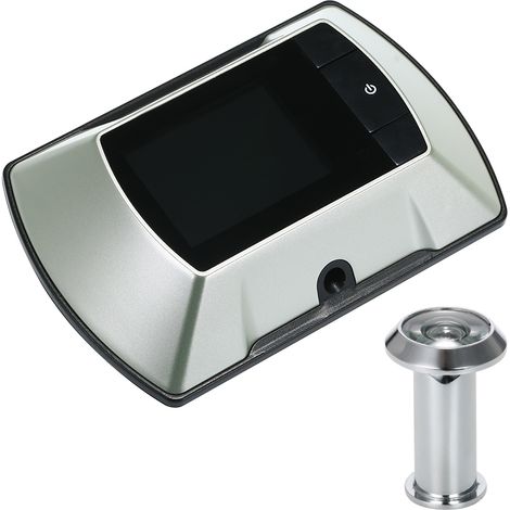 Decdeal Moniteur visuel LCD TFT 2.4 pouces, judas de porte, caméra de visualisation sans fil, sonnette électrique numérique