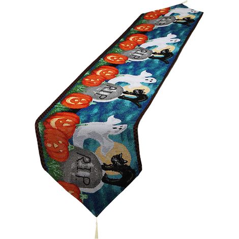 Nappe étoilée d'Halloween, nappe lavable